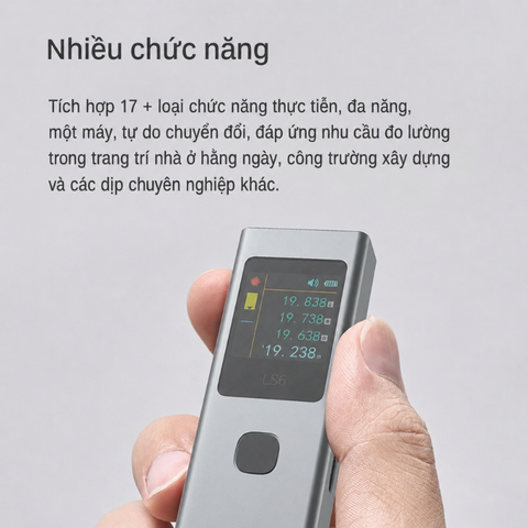 Máy đo khoảng cách laser Duka ATuMan LS6 khoảng đo 40m, màn hình màu
