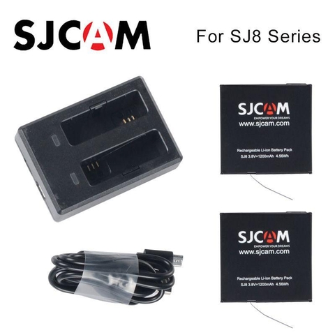 Dock sạc đôi sạc cùng lúc 2 pin cho SJCAM cho SJ8 pro, sj8 air