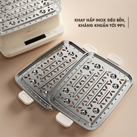Nồi hấp Bear 3 tầng đa năng 12L SB-NH12L