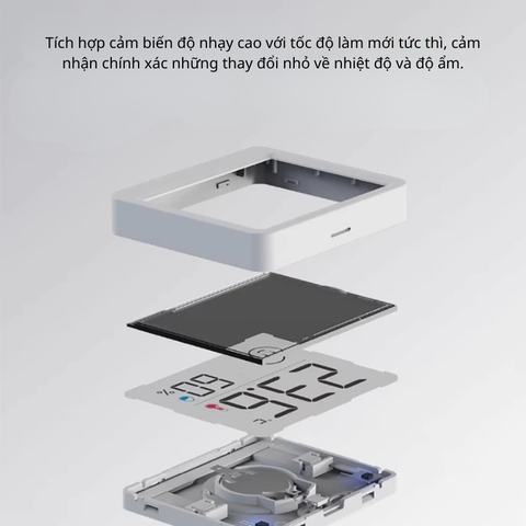 Máy đo độ ẩm nhiệt độ Atuman THmini với màn hình LCD 2,5 inch