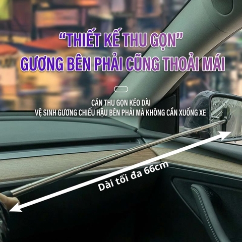 Chổi quạt nước, gạt bụi kính, gương ô tô, vệ sinh bể cá