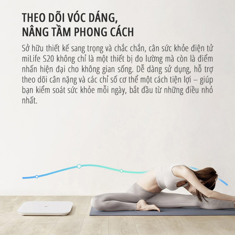 Cân sức khỏe điện tử miLife S20 từ 100g-180g