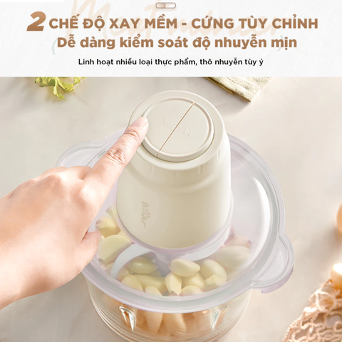 Máy xay thịt Bear CH-5H03E33 dung tích 1.8L, công suất 300W, xay thịt, cá, hạt khô đa năng