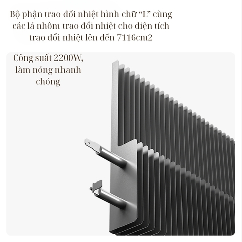 Máy sưởi thông minh Xiaomi Smartmi Graphene GR-H kết nối app mihome