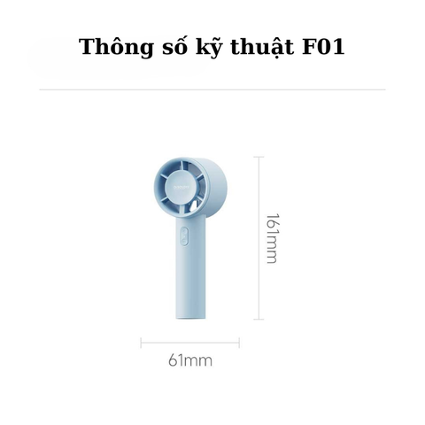 Quạt cầm tay mini Solove F01 5W 5 tốc độ gió