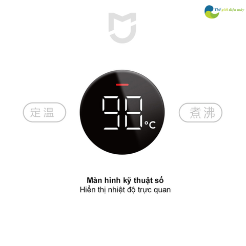 Ấm, bình đun siêu tốc 1.5L Xiaomi Mijia gen 2 - MJHWSH03YM báo nhiệt độ