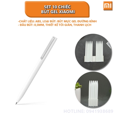 Set 10 chiếc bút gel xiaomi MJZXB01WC