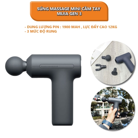 Súng massage mini cầm tay Mijia gen 3
