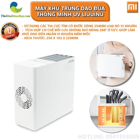 Máy khử trùng dao đũa thông minh UV Liuuinu LSZCA02W