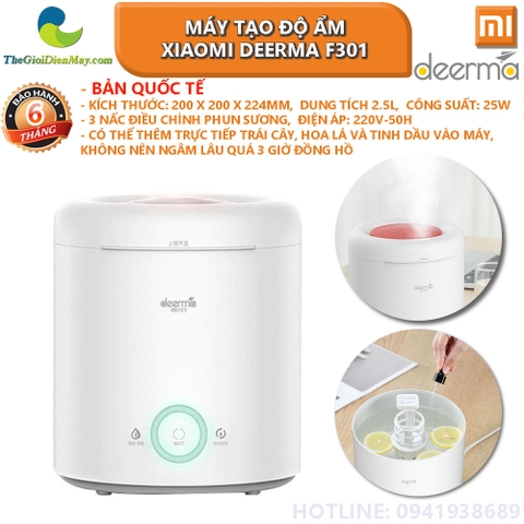 [Bản quốc tế] Máy tạo độ ẩm Xiaomi Deerma Humidifier F301