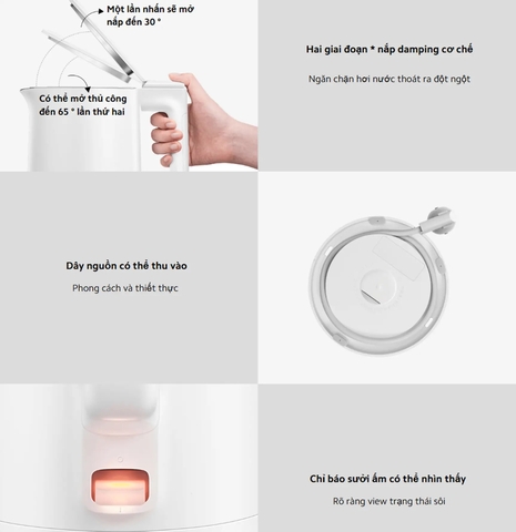 Ấm đun nước siêu tốc Xiaomi 2 Lite 1.5L MJDSH06-A