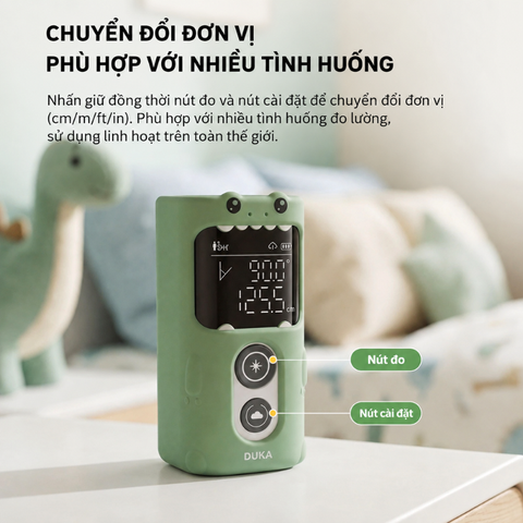Máy đo chiều cao, thước đo khoảng cách Atuman HM1, đo tối đa 50m, độ chính xác cao, kết nối app