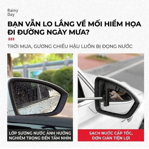 Chổi quạt nước, gạt bụi kính, gương ô tô, vệ sinh bể cá