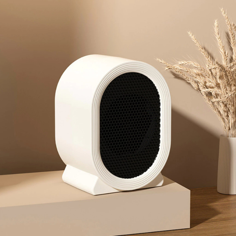 Máy Sưởi Mini Để Bàn có tấm lưới cách nhiệt an toàn, Quạt Sưởi Ấm Mini Hồng Ngoại Tiện Lợi
