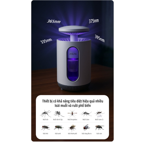 Đèn bắt muỗi milife K5P