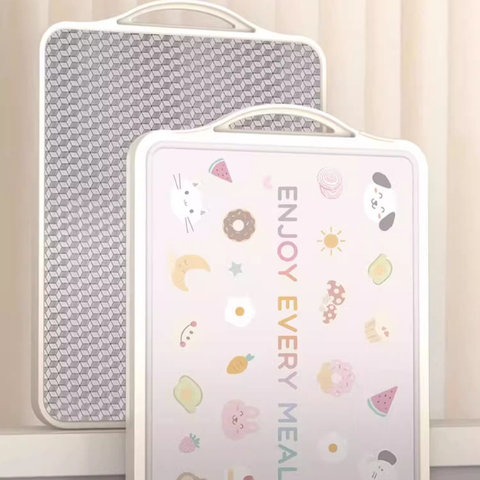 Thớt kháng khuẩn 2 mặt, inox 304 & nhựa PP, dùng thái rau củ, thực phẩm cao cấp không rỉ