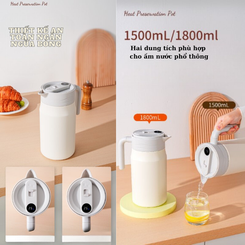 Bình nước giữ nhiệt Xiaomi Quange 1.5L