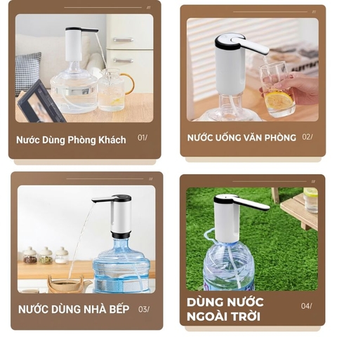 Máy Bơm nước mini tại vòi Quange điện áp 5V-1A,công suất 4W có thể gấp gon