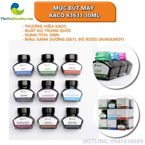 Mực bút máy KACO K1611 30ml