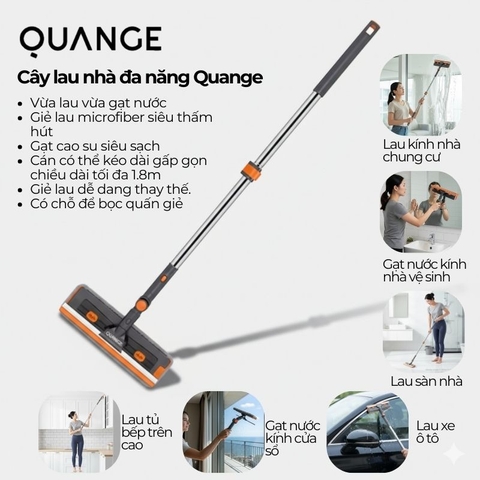 Chổi Lau Nhà Gạt Nước Đa Năng Quange