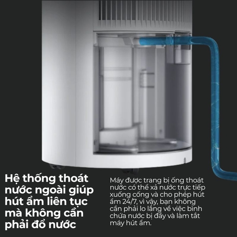 Máy Hút Ẩm Xiaomi 22L Smart Dehumidifier Bình chứa 4.5L  Điều Khiển App Mi Home sấy Quần Áo bảo hành 12 tháng