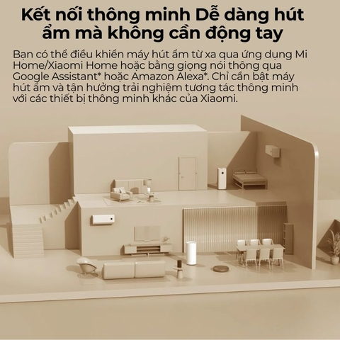 Máy Hút Ẩm Xiaomi 22L Smart Dehumidifier Bình chứa 4.5L  Điều Khiển App Mi Home sấy Quần Áo bảo hành 12 tháng