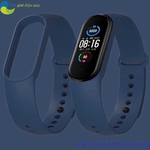 Dây đeo cao su thay thế cho Vòng đeo tay Xiaomi Mi Band 5
