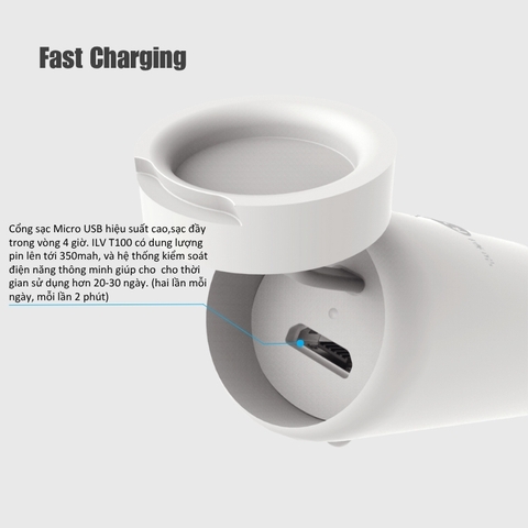 Bàn chải điện thông minh ILV T100-Giải pháp chăm sóc răng miệng toàn diện