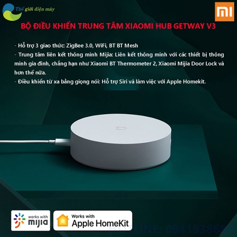 Bộ điều khiển trung tâm Xiaomi Mijia Hub Getway V3