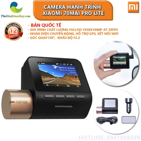 [Bản quốc tế] Camera hành trình oto Xiaomi 70mai Dashcam Pro Lite