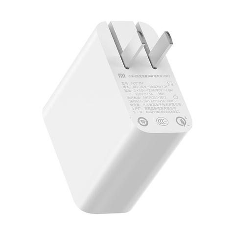 Củ sạc nhanh 2 USB Xiaomi AD07ZM 36W