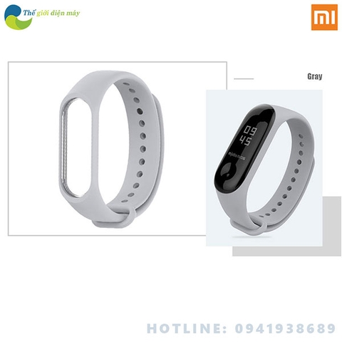 Dây đeo cao su thời trang cho đồng hồ thông minh Xiaomi Miband 3, Mi band 4