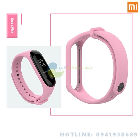 Dây đeo cao su thời trang cho đồng hồ thông minh Xiaomi Miband 3, Mi band 4