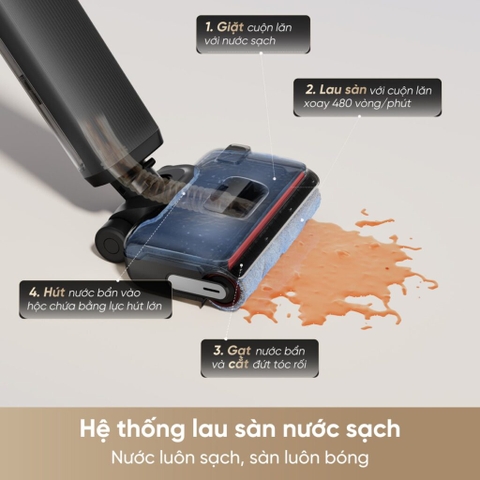 Máy hút bụi lau sàn thông minh Dreame H16 GT