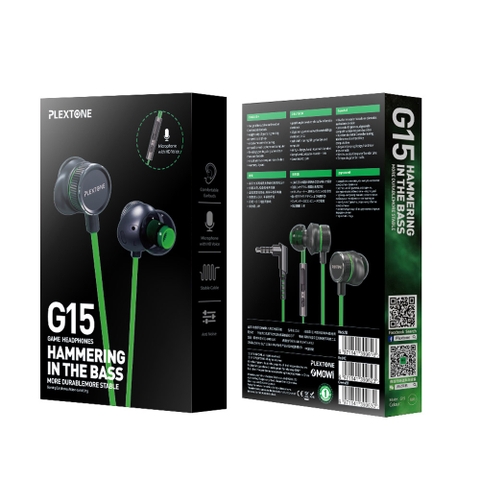 Tai nghe gaming nhét tai Plextone G15 Hifi