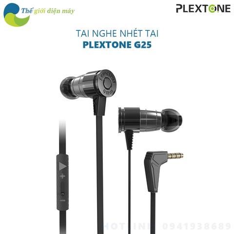 Tai nghe gaming nhét tai plextone G25 có mic chân 3.5