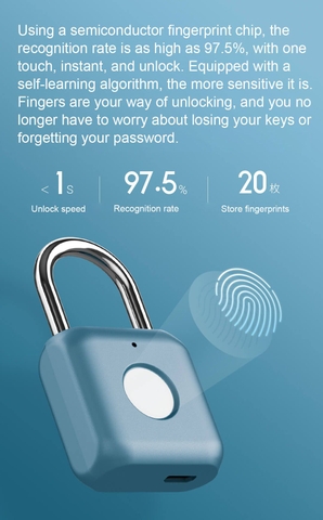 Ổ khóa vân tay Xiaomi Uodi Smart Padlock Kitty