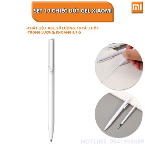 Set 10 chiếc bút gel xiaomi