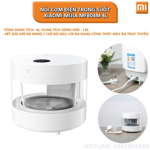 Nồi cơm điện trong suốt Xiaomi Mijia MFB04M 4L