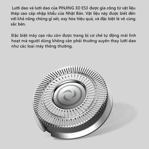 Máy Cạo Râu Xiaomi PINJING 3D ES3 - Bảo Hàng 6 Tháng