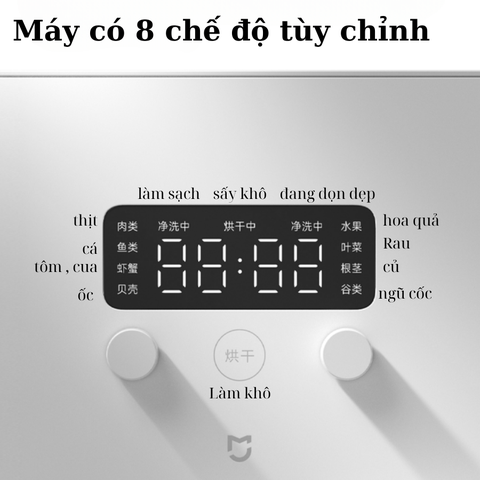 Máy khử trùng rau củ Xiaomi Mijia MJGSQXJ01MG - Sự lựa chọn thông minh cho gia đình bạn