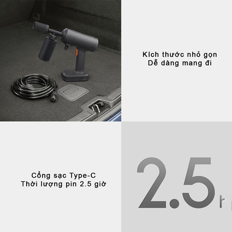 Máy rửa xe cao áp không dây Xiaomi Mijia gen 2 MJXCJ002QW