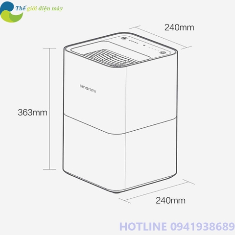 Máy tạo độ ẩm Xiaomi Smartmi Evaporate Humidifier CJXJSQ02ZM