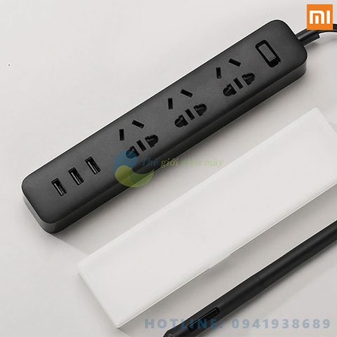 Ổ cắm điện kéo dài Xiaomi Power Strip tích hợp 3 cổng sạc USB