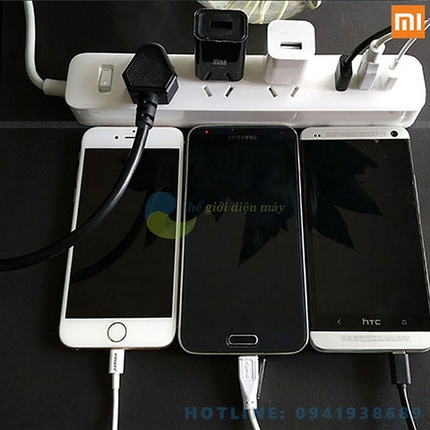 Ổ cắm điện kéo dài Xiaomi Power Strip tích hợp 3 cổng sạc USB