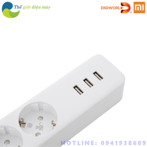 [Bản Quốc Tế] Ổ cắm điện Mi Power Strip - 3OUTLET 3USB