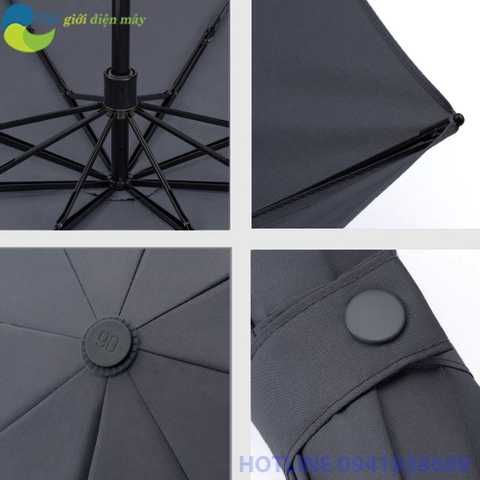 Ô dù gấp ngược tự động Xiaomi 90 Points chống tia UV, tích hợp đèn LED