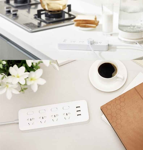 Ổ cắm dài Power Strip 4 cổng 3 USB xiaomi MJSWSKCXB-01QM