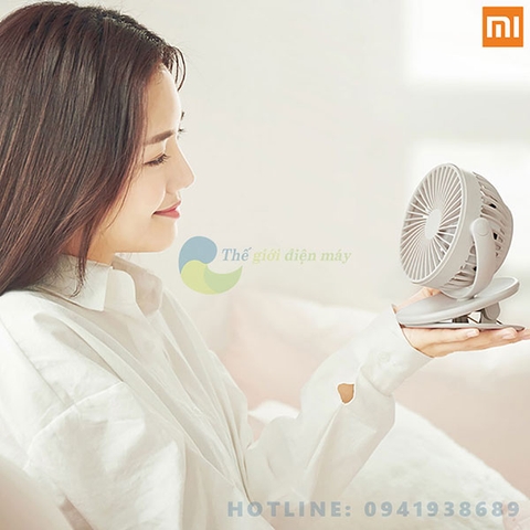 Quạt tích điện để bàn xoay 360 độ Xiaomi Solove Fan F3