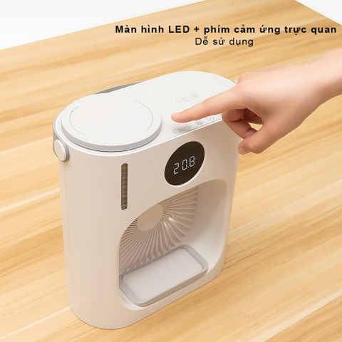 Quạt làm mát bằng hơi nước Xiaoda XD-ZMLFS01 nguồn 5V 2A không có pin có thể dùng được pin sạc dự phòng chân sạc type C